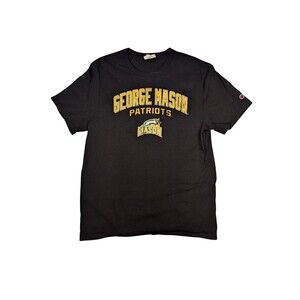 Vintage George Mason University Champion Large Mens Black Graphic Tshirt NCAA
